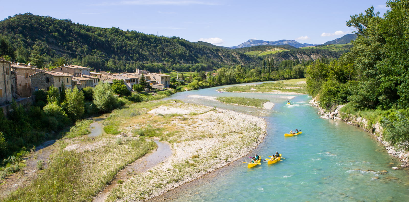 Canoë-kayak sur la rivière Drôme - incontournable