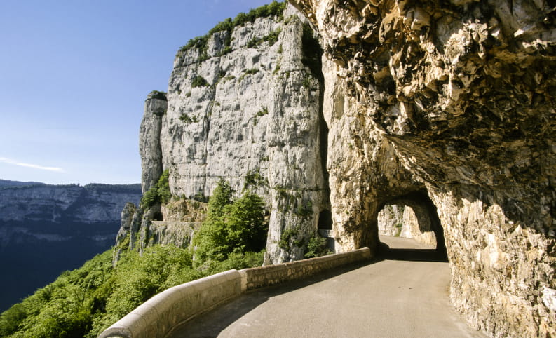 La route sublime du Combe Laval dans le Vercors Drôme