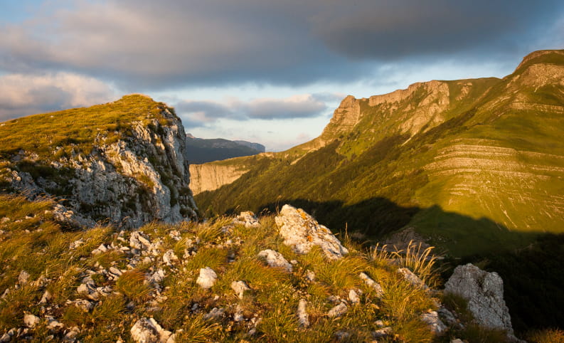 paysage de montagne dans le Parc naturel régional du Vercors