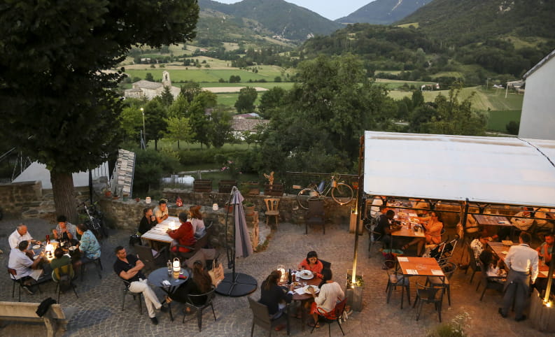 Terrasse de restaurant