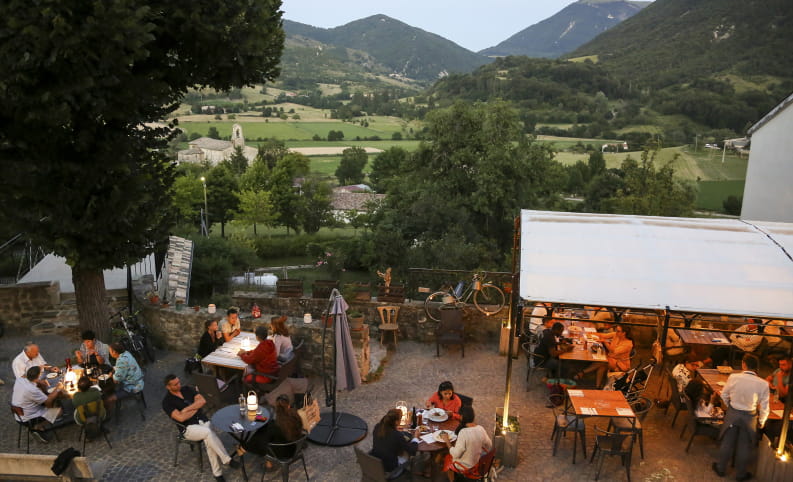 Terrasse de restaurant