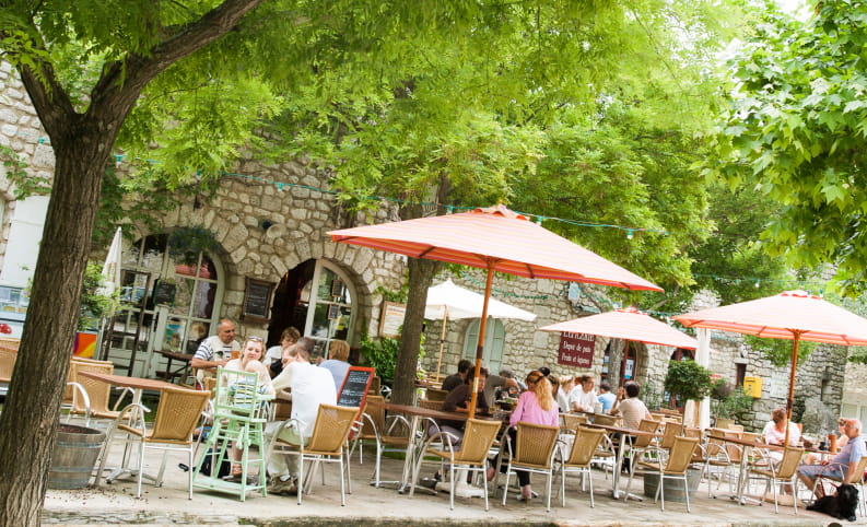 Terrasse de restaurant