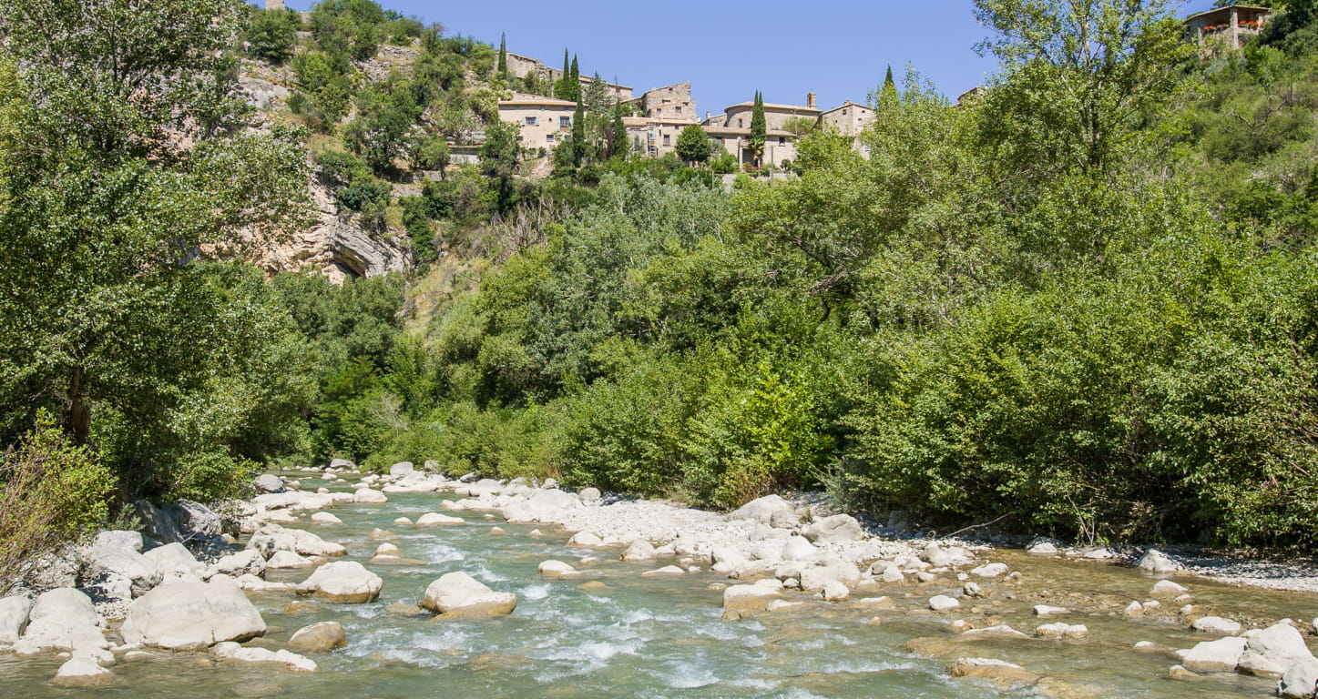 rivière de l'Eygues à Saint-May dans les Baronnies