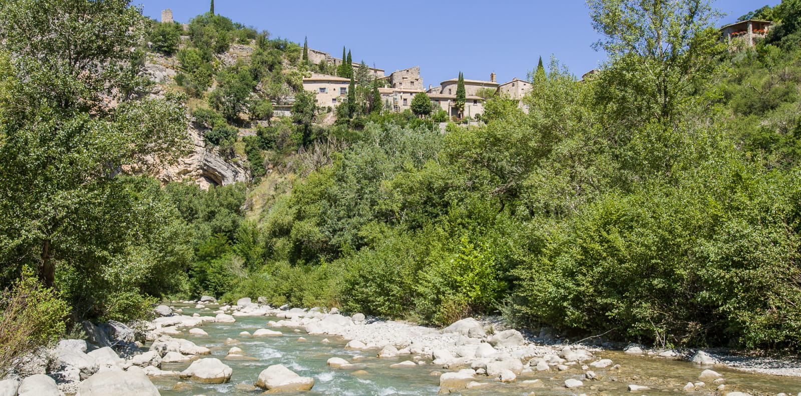 rivière de l'Eygues à Saint-May dans les Baronnies