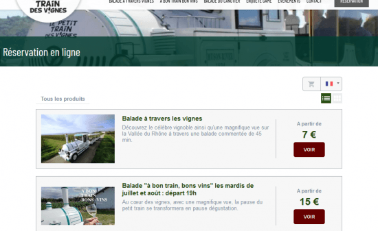 visuel résa petit train des vignes sur son site