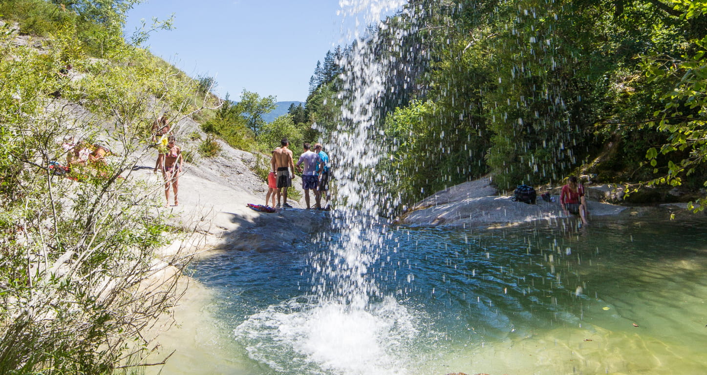 Cascade sur l'Aiguebelle dans la Drôme