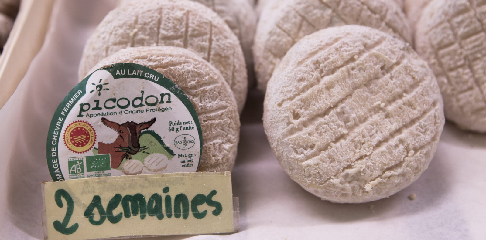 fromage de chèvre tout rond, le picodon