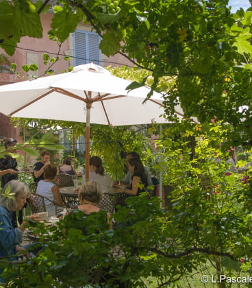 terrasse ombragee restaurant drome