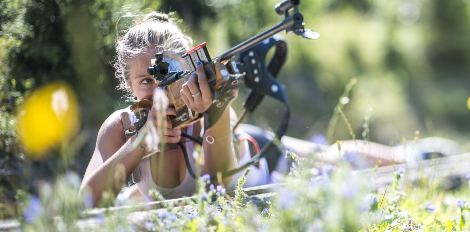 Stade de biathlon Raphaël Poirée à Vassieux-en-Vercors dans la Drôme