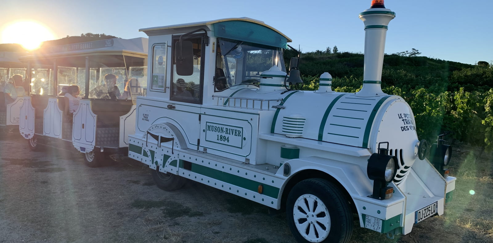 Petit train des vignes à Tain l'Hermitage dans la Drôme