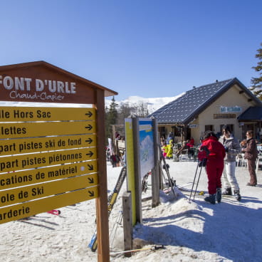 accueil de la station de Font-d'Urle dans la Drôme