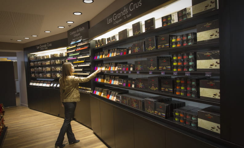 Boutique de la Cité du chocolat Valrhona