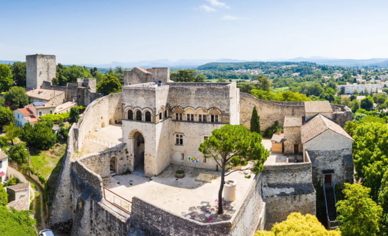 Château de Montélimar vu du ciel