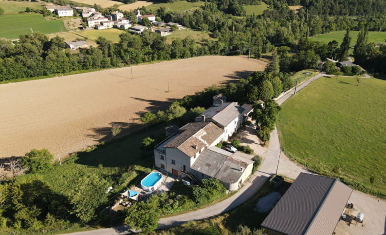 Maison à vendre à Saint-Julien-en-Quint vue du ciel