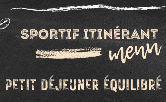 visuel d'affichage de menu petit déjeuner équilibré