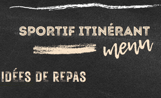 visuel d'affichage de repas du sportif